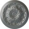 Ekena Millwork Damon Ceiling Medallion (Fits Canopies up to 3 3/8"), Hand-Painted Platinum, 20"OD x 1 1/2"P CM20DAPLS - alternate 1